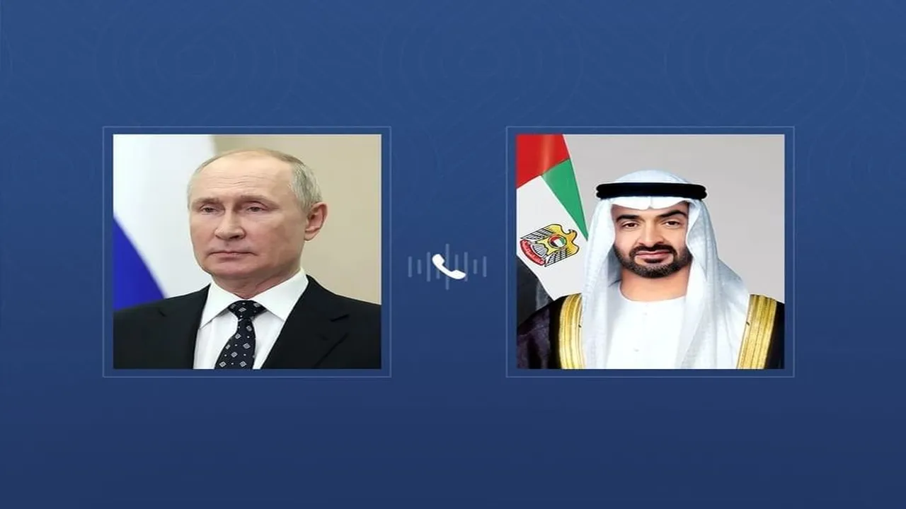 رئيس الدولة يعقد مكالمة هاتفية مع الرئيس الروسي